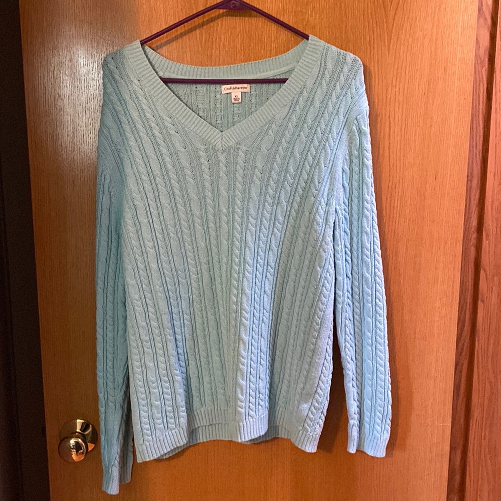Croft & Borrow Blue Sweater
